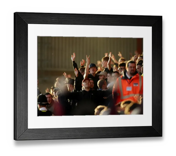 Framed Print : Sea of Preston Fans Overwhelm Ashton Gate, 2014 Framed Print : Sea of Preston Fans Overwhelm Ashton Gate, 2014