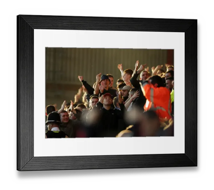 Framed Print : Sea of Away Fans Overwhelm Ashton Gate: Preston North End's Invasion, 2014