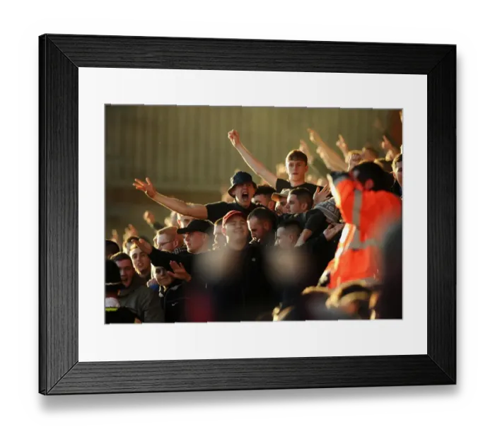 Framed Print : Sea of Preston North End Fans: The Invasion of Ashton Gate, 2014 (Bristol City vs Preston North End, Sky Bet League One)