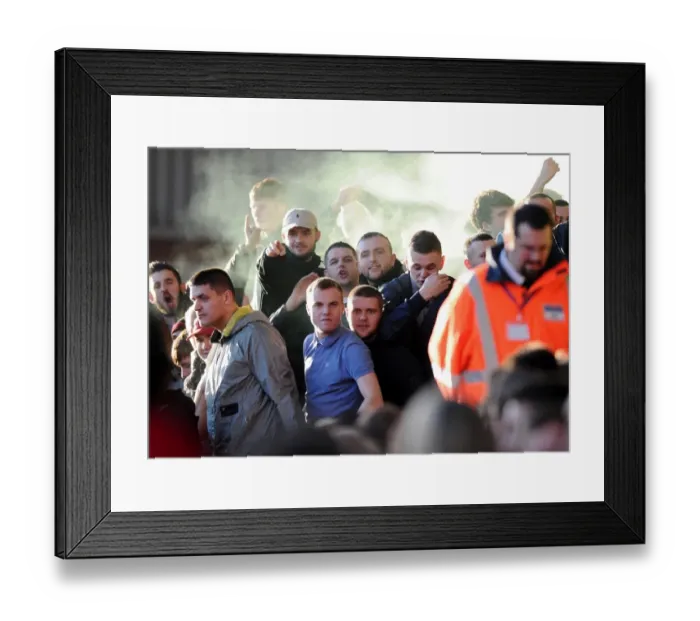 Framed Print : The Passionate Clash: Bristol City vs Preston North End at Ashton Gate (November 2014)