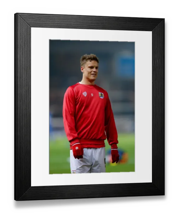 Framed Print : Newly Signed Matt Smith Watches Peterborough United vs. Bristol City Match