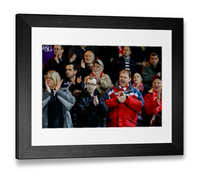 Framed Print : Bristol City Fans Erupt in Cheers as Teams Take to the Field at Peterborough United's ABAX Stadium Framed Print : Bristol City Fans Erupt in Cheers as Teams Take to the Field at Peterborough United's ABAX Stadium