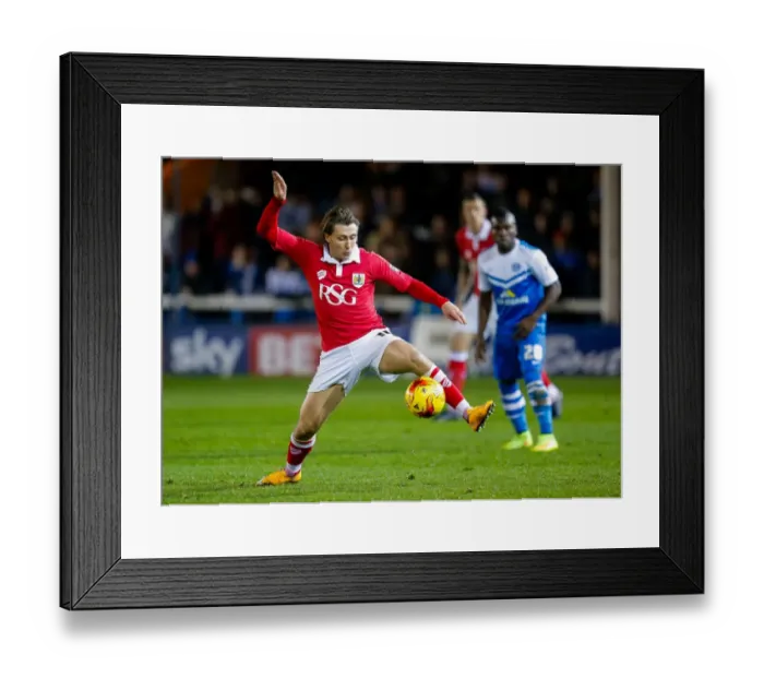Framed Print : Luke Freeman in Action: Peterborough United vs. Bristol City, Sky Bet League 1