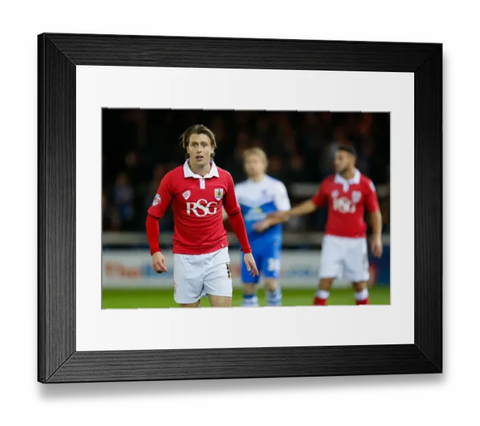 Framed Print : Luke Freeman's Intense Focus: Peterborough United vs. Bristol City, 2014 Framed Print : Luke Freeman's Intense Focus: Peterborough United vs. Bristol City, 2014