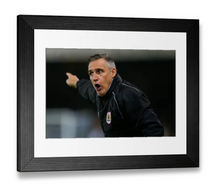 Framed Print : John Pemberton Coaches Bristol City at Peterborough United, Sky Bet League 1 Match, 2014 Framed Print : John Pemberton Coaches Bristol City at Peterborough United, Sky Bet League 1 Match, 2014