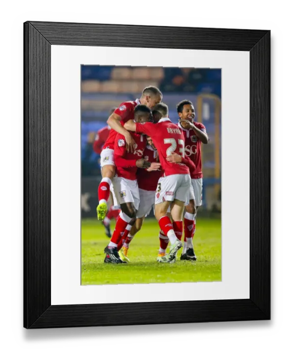 Framed Print : Bristol City Ahead: Luke Freeman's Strike vs. Peterborough United, November 2014