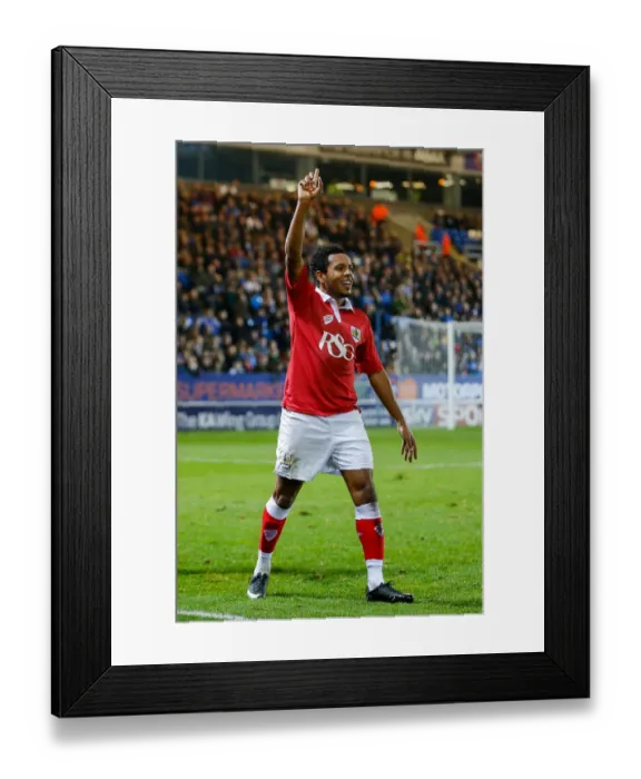 Framed Print : Appeal for Goal: Korey Smith of Bristol City in Action against Peterborough United Framed Print : Appeal for Goal: Korey Smith of Bristol City in Action against Peterborough United