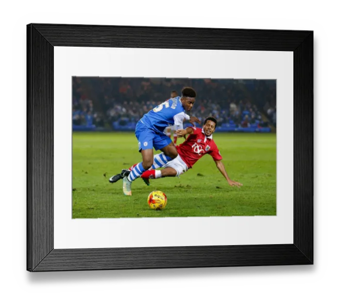 Framed Print : Korey Smith vs Jermaine Anderson Clash: Peterborough United vs Bristol City Football Rivalry
