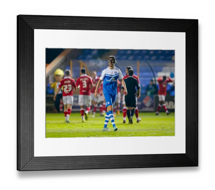 Framed Print : Frustrated Christian Burgess as Aaron Wilbraham Scores for Bristol City against Peterborough United Framed Print : Frustrated Christian Burgess as Aaron Wilbraham Scores for Bristol City against Peterborough United