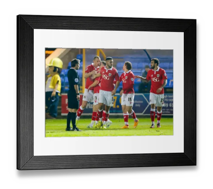 Framed Print : Bristol City's Unforgettable 0-2 Lead: Wilbraham's Double Against Peterborough United Framed Print : Bristol City's Unforgettable 0-2 Lead: Wilbraham's Double Against Peterborough United