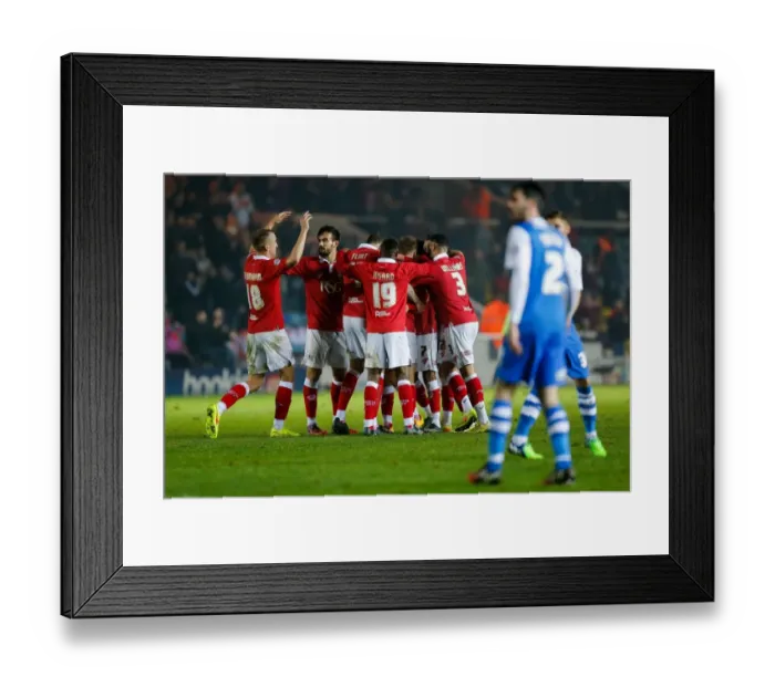 Framed Print : Bristol City's Luke Freeman Scores Second Goal vs. Peterborough United - 0-3 Lead Framed Print : Bristol City's Luke Freeman Scores Second Goal vs. Peterborough United - 0-3 Lead