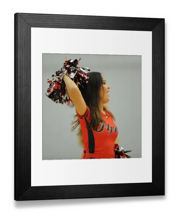 Framed Print : Basketball Cheerleader Entertains Crowd during Break in Action at SGS Wise Arena Framed Print : Basketball Cheerleader Entertains Crowd during Break in Action at SGS Wise Arena