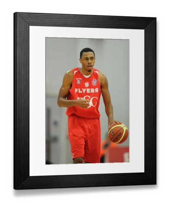 Framed Print : Intense Basketball Showdown: Bristol Flyers vs. Cheshire Phoenix Framed Print : Intense Basketball Showdown: Bristol Flyers vs. Cheshire Phoenix