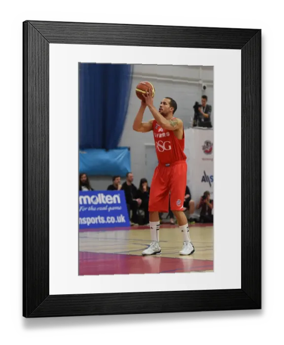 Framed Print : Bristol Flyers in Action: Doug McLaughlin-Williams at the Free Throw Line against Cheshire Phoenix Framed Print : Bristol Flyers in Action: Doug McLaughlin-Williams at the Free Throw Line against Cheshire Phoenix