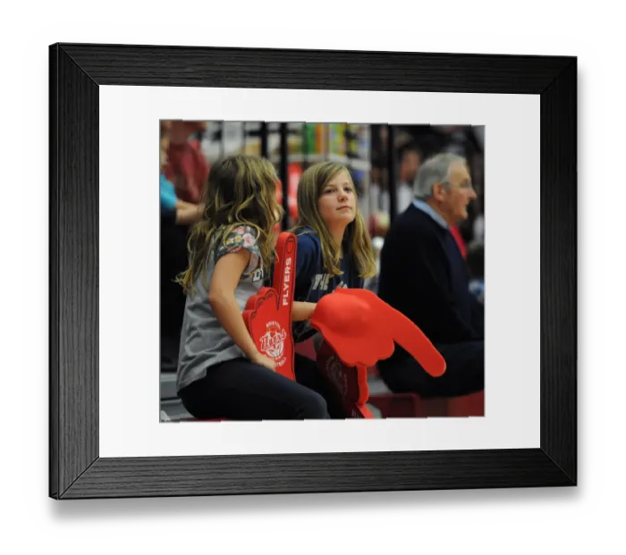 Framed Print : Intense Rivalry: Flyers vs Phoenix Basketball Match Framed Print : Intense Rivalry: Flyers vs Phoenix Basketball Match