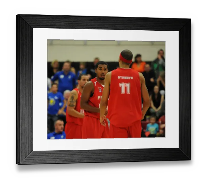 Framed Print : Bristol Flyers Dwayne Lautier-Ogunleye in Action against Cheshire Phoenix (Basketball) Framed Print : Bristol Flyers Dwayne Lautier-Ogunleye in Action against Cheshire Phoenix (Basketball)
