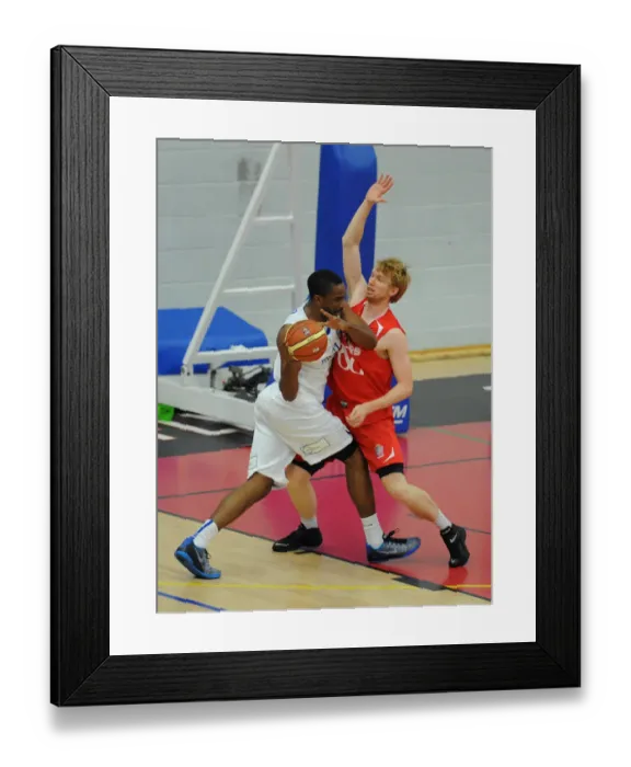 Framed Print : Mathias Seilund Blocks Shot Against Cheshire Phoenix: Bristol Flyers Basketball Action Framed Print : Mathias Seilund Blocks Shot Against Cheshire Phoenix: Bristol Flyers Basketball Action