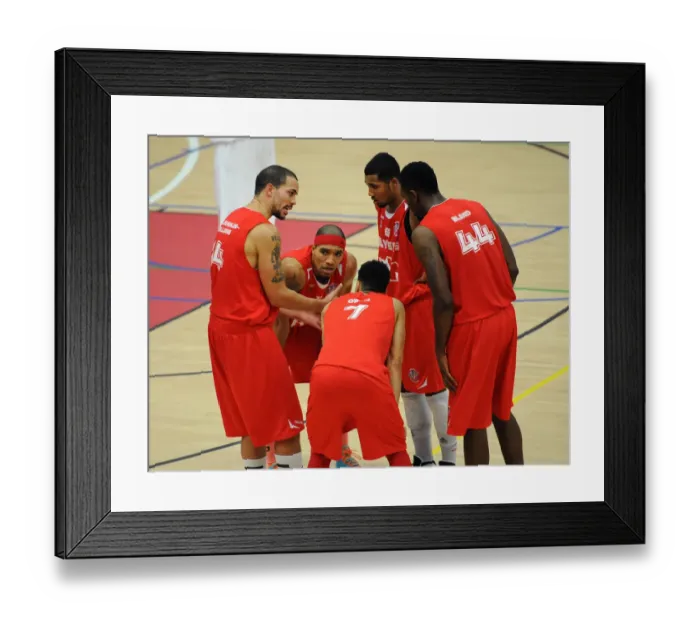 Framed Print : Bristol Flyers: Doug McLaughlin-Williams Leads Team Talk During Basketball Match vs Cheshire Phoenix Framed Print : Bristol Flyers: Doug McLaughlin-Williams Leads Team Talk During Basketball Match vs Cheshire Phoenix