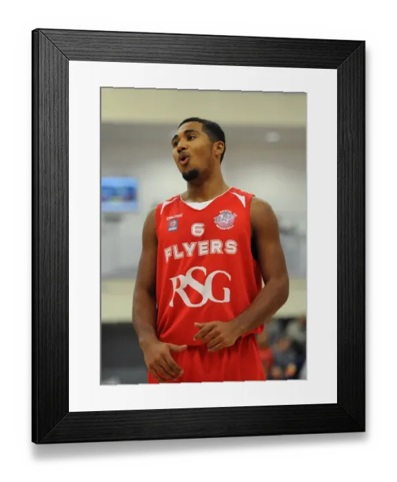 Framed Print : Bristol Flyers Dwayne Lautier-Ogunleye in Action during Basketball Game Framed Print : Bristol Flyers Dwayne Lautier-Ogunleye in Action during Basketball Game