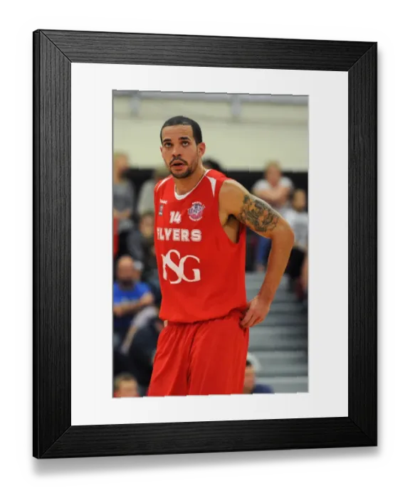 Framed Print : Intense Basketball Clash: Bristol Flyers vs Cheshire Phoenix at SGS Wise Campus Framed Print : Intense Basketball Clash: Bristol Flyers vs Cheshire Phoenix at SGS Wise Campus