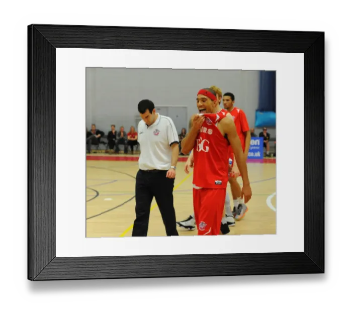 Framed Print : Bristol Flyers Greg Streete: Disappointment After Loss to Cheshire Phoenix Framed Print : Bristol Flyers Greg Streete: Disappointment After Loss to Cheshire Phoenix