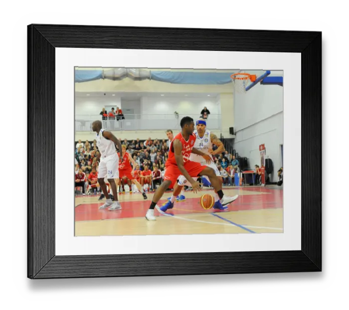 Framed Print : Intense Basketball Showdown: Alif Bland of Bristol Flyers vs Cheshire Phoenix Framed Print : Intense Basketball Showdown: Alif Bland of Bristol Flyers vs Cheshire Phoenix