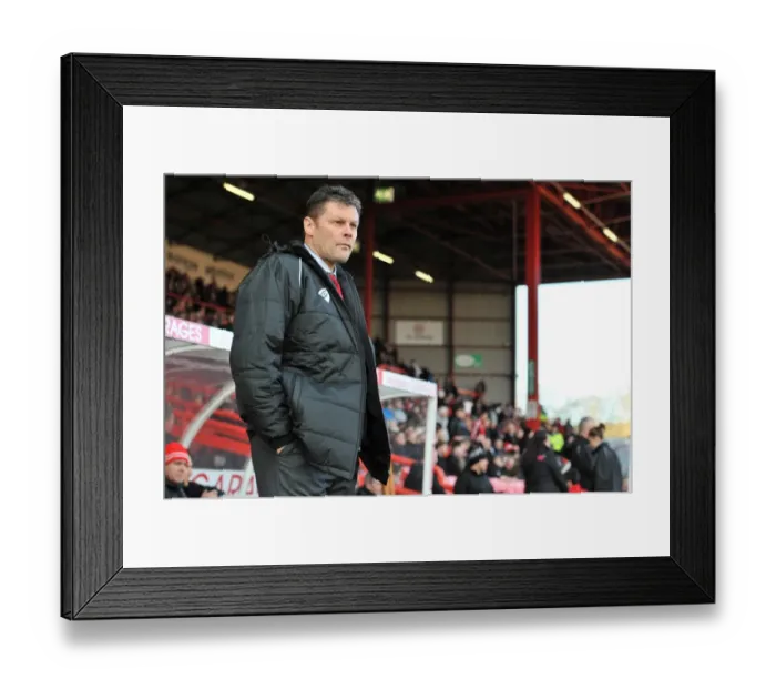 Framed Print : Steve Cotterill Leads Bristol City in FA Cup Clash Against AFC Telford United Framed Print : Steve Cotterill Leads Bristol City in FA Cup Clash Against AFC Telford United