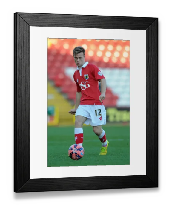 Framed Print : Todd Kane in Action: FA Cup Clash between Bristol City and AFC Telford United at Ashton Gate
