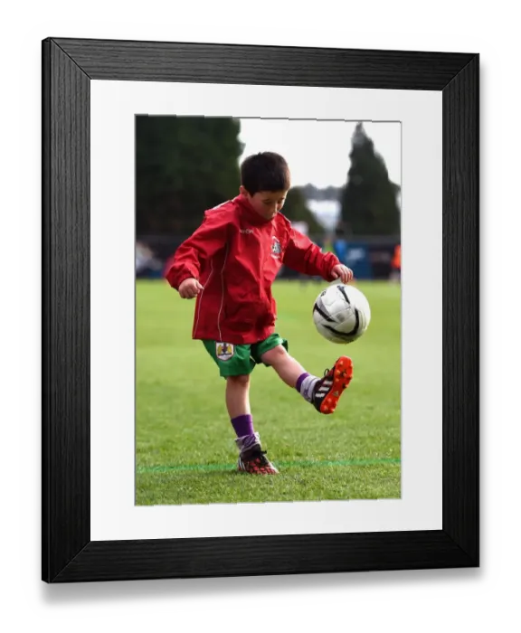 Framed Print : Bristol City Mascot's Pre-Match Kickabout at Ashton Gate Framed Print : Bristol City Mascot's Pre-Match Kickabout at Ashton Gate