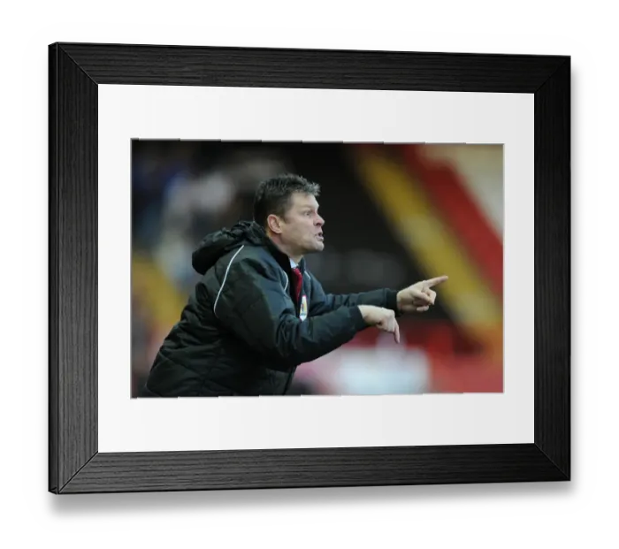 Framed Print : Steve Cotterill Leads Bristol City in FA Cup Battle against AFC Telford Framed Print : Steve Cotterill Leads Bristol City in FA Cup Battle against AFC Telford