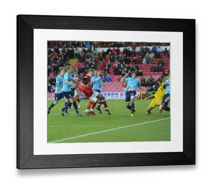 Framed Print : Last-Minute Drama: Kieran Agard's Winning Goal for Bristol City in FA Cup Framed Print : Last-Minute Drama: Kieran Agard's Winning Goal for Bristol City in FA Cup