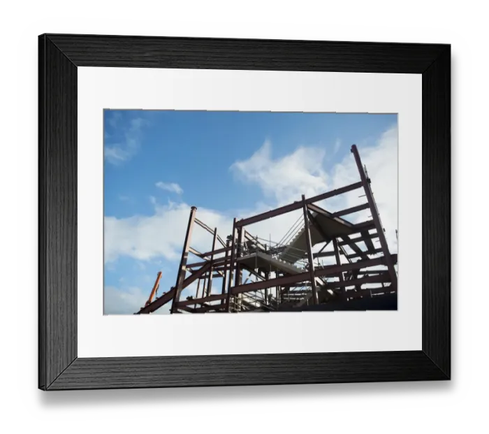 Framed Print : Bristol City Football Club's South Stand Development at Ashton Gate Stadium during FA Cup Match