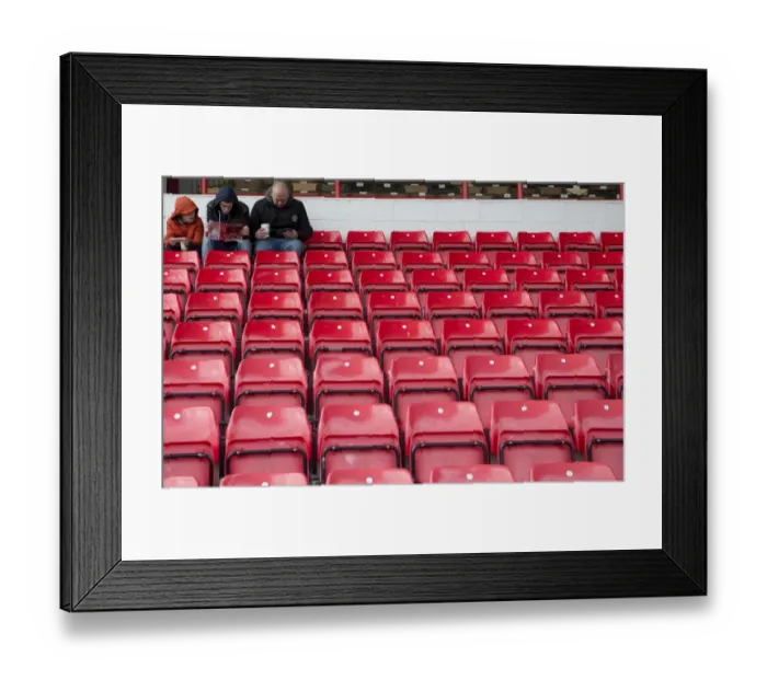 Framed Print : Bristol City Fans Filling Up Ashton Gate Early Ahead of FA Cup Match vs AFC Telford United