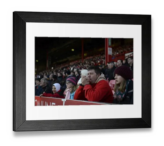 Framed Print : Bristol City FA Cup Match: Passionate Fans in Full Swing at Ashton Gate Framed Print : Bristol City FA Cup Match: Passionate Fans in Full Swing at Ashton Gate