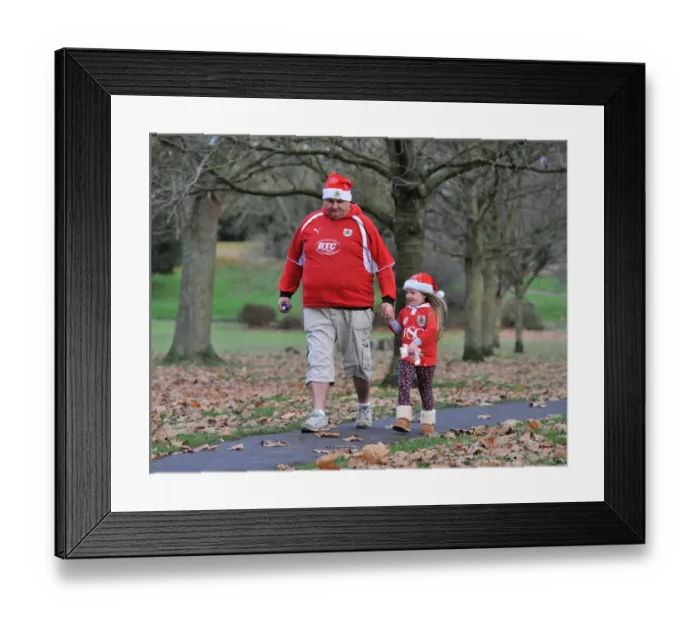 Framed Print : Bristol City Fans Gather Before FA Cup Match Against AFC Telford at Ashton Gate Framed Print : Bristol City Fans Gather Before FA Cup Match Against AFC Telford at Ashton Gate