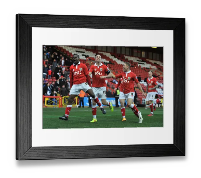 Framed Print : Bristol City's Kieran Agard: FA Cup Triumph - The Moment He Scored the Winning Goal Against AFC Telford Framed Print : Bristol City's Kieran Agard: FA Cup Triumph - The Moment He Scored the Winning Goal Against AFC Telford