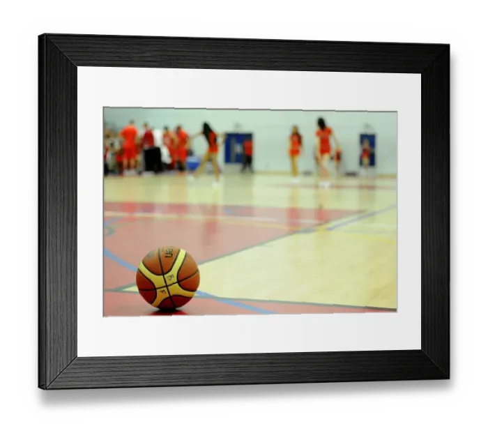 Framed Print : Thrilling British Basketball League Match: Flyers vs. Surrey United at SGS Wise Campus (November 2014)