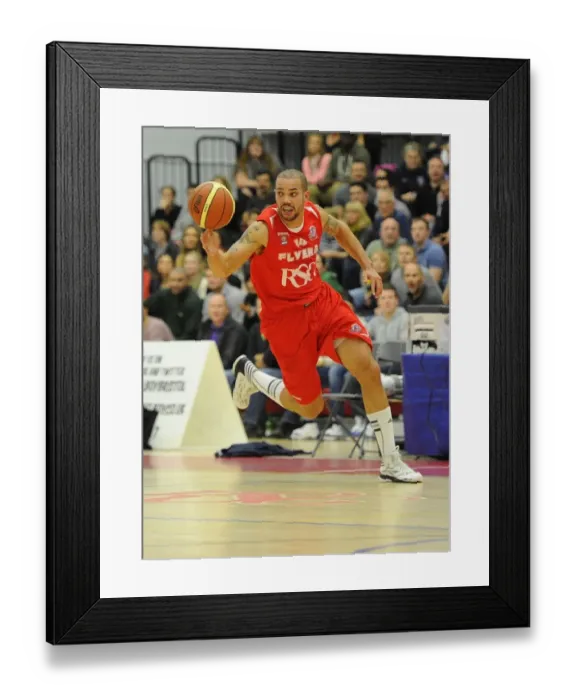 Framed Print : Bristol Flyers Doug McLaughlin-Williams bursts forward - Photo mandatory by-line