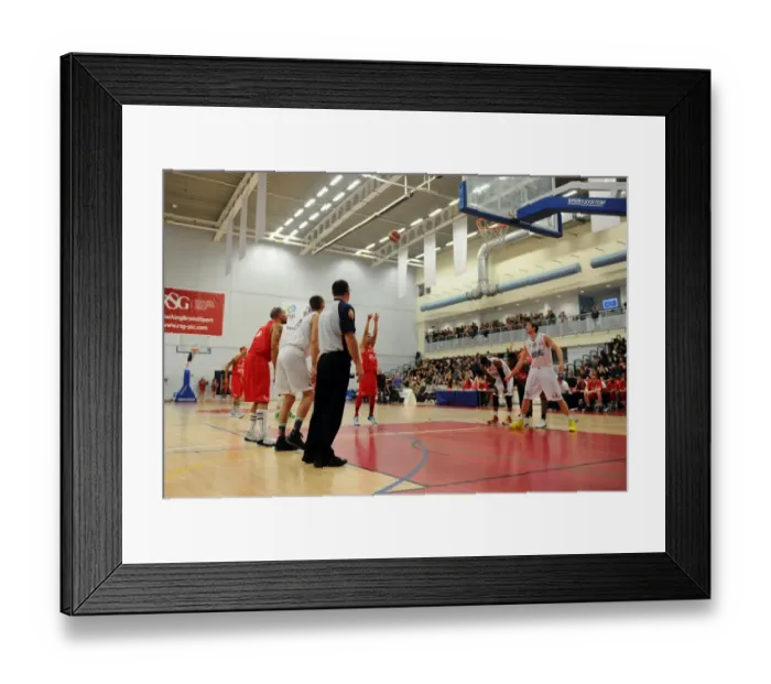 Framed Print : Thrilling British Basketball League Match: Flyers vs. Surrey United at SGS Wise Campus (November 2014) Framed Print : Thrilling British Basketball League Match: Flyers vs. Surrey United at SGS Wise Campus (November 2014)