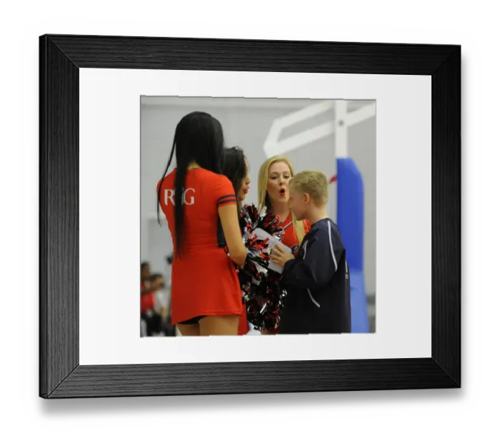 Framed Print : Thrilling British Basketball League Match: Flyers vs. Surrey United at SGS Wise Campus (November 2014)