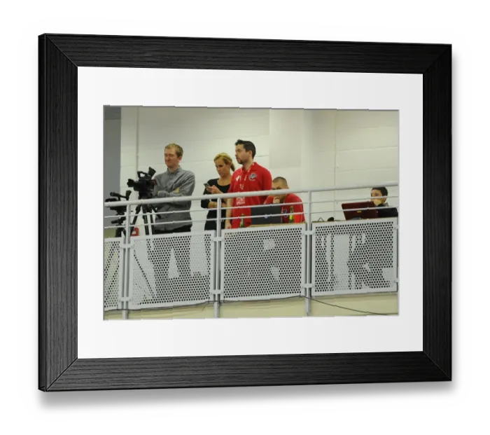 Framed Print : British Basketball League: A Clash of Courts - Bristol Flyers vs Surrey United at SGS Wise Campus (November 2014)
