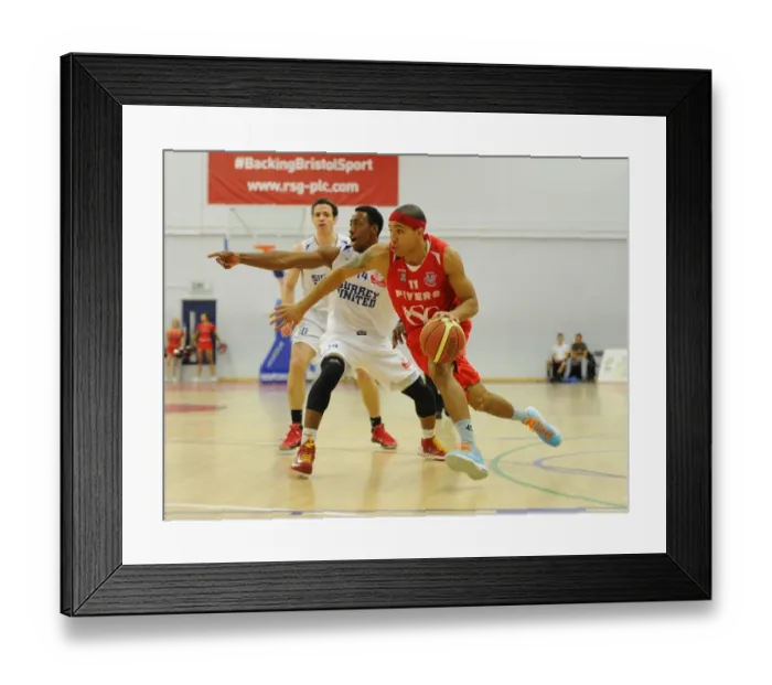 Framed Print : Intense Rivalry on the Basketball Court: Flyers vs. Surrey United Framed Print : Intense Rivalry on the Basketball Court: Flyers vs. Surrey United