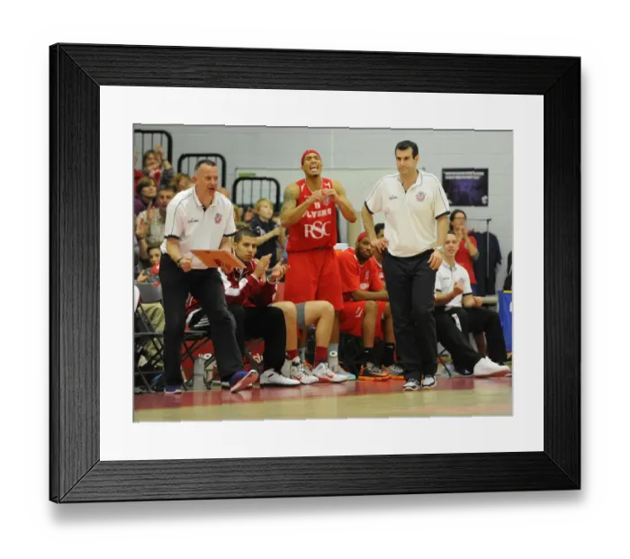 Framed Print : Bristol Flyers in Action: Greg Streete Rallies Team Against Surrey United Framed Print : Bristol Flyers in Action: Greg Streete Rallies Team Against Surrey United