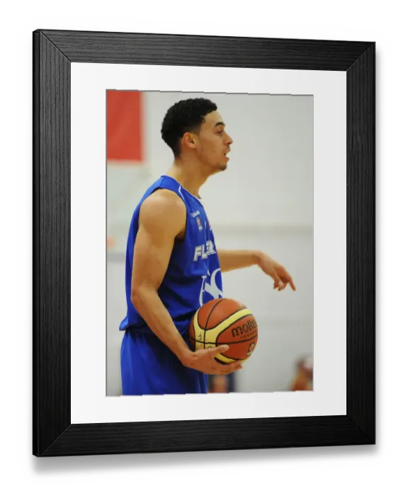 Framed Print : British Basketball League: Showdown at SGS Wise Campus - Flyers vs. Eagles