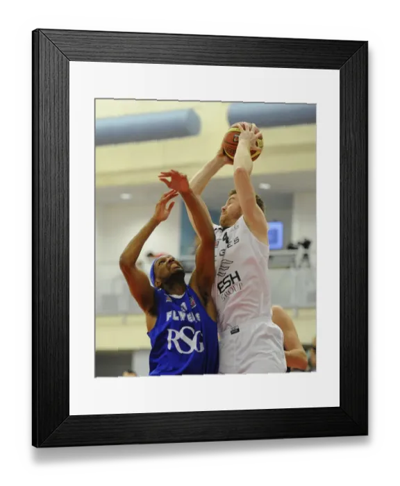Framed Print : Intense Rivalry: Flyers vs. Eagles in British Basketball League - November 2014 Framed Print : Intense Rivalry: Flyers vs. Eagles in British Basketball League - November 2014