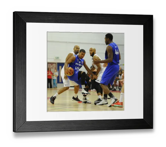 Framed Print : Intense Rivalry: Flyers vs. Eagles Basketball Showdown at SGS Wise Campus (November 2014) - Dwayne Lautier-Ogunleye in Action Framed Print : Intense Rivalry: Flyers vs. Eagles Basketball Showdown at SGS Wise Campus (November 2014) - Dwayne Lautier-Ogunleye in Action