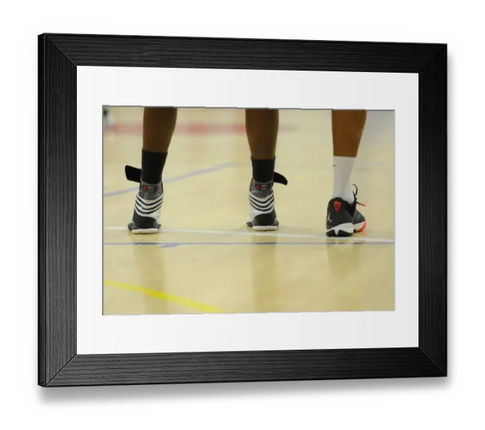 Framed Print : Thrilling British Basketball League Match: Flyers vs. Eagles at SGS Wise Campus (November 2014)