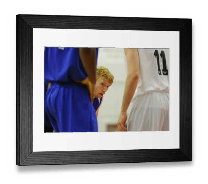 Framed Print : Bristol Flyers Mathias Seilund in Action against Newcastle Eagles