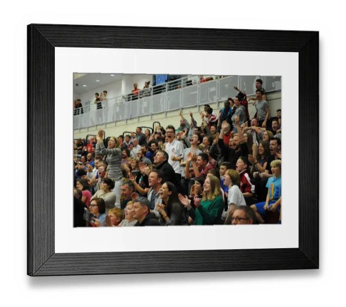 Framed Print : Bristol Flyers Fans in Full Cheer: Exciting Showdown against Newcastle Eagles in Basketball Framed Print : Bristol Flyers Fans in Full Cheer: Exciting Showdown against Newcastle Eagles in Basketball