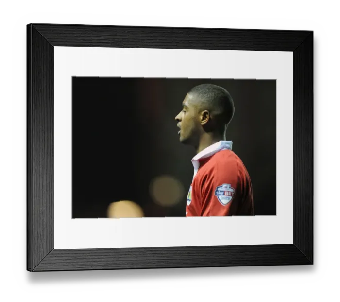 Framed Print : Bristol City vs Coventry City: Mark Little in Action at Ashton Gate Stadium, Johnstones Paint Trophy (Football)